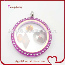 Round Shape Acrylic Screw Living Locket